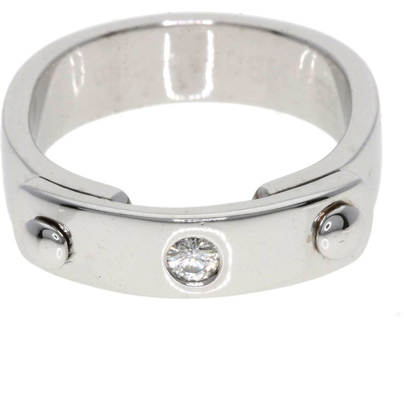 Hermès Two You 1P Diamond #53 Ring, 18K White Gold, Women's, HERMES - Picture 7 of 9